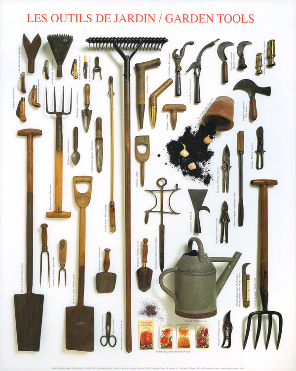 Garden Tools by Atelier Nouvelles Images - 16 X 20 Inches (Art Print)
