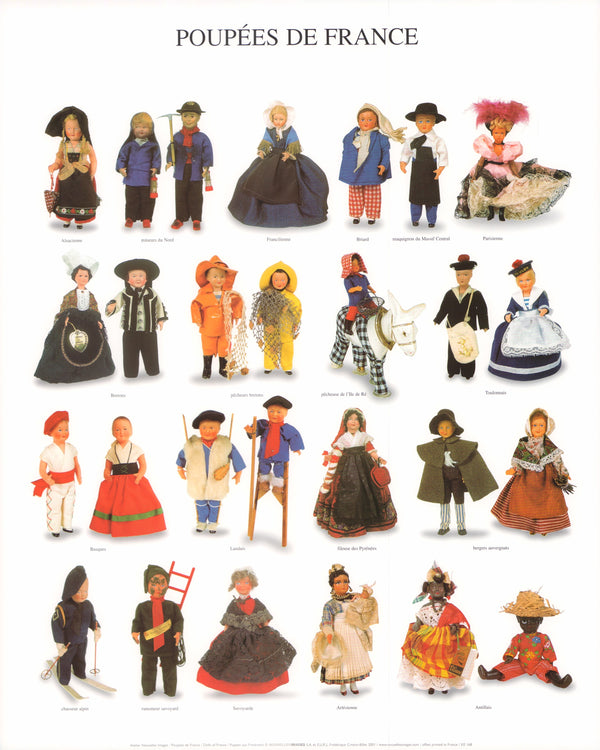 Dolls of France by Atelier Nouvelles Images - 16 X 20 Inches (Art Print)