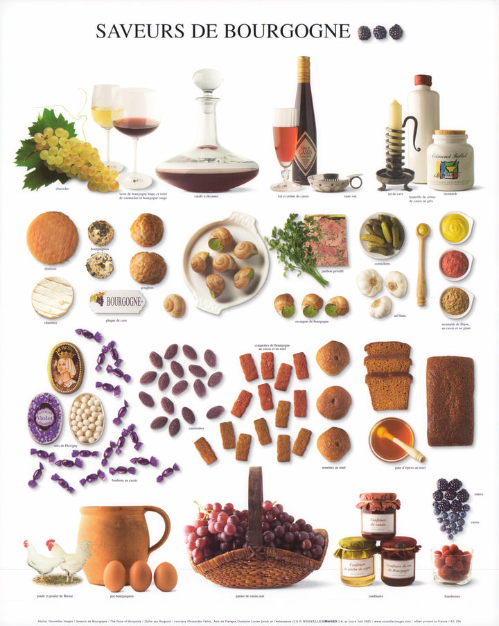 The Taste of Burgundy by Atelier Nouvelles Images - 16 X 20 Inches (Art Print)