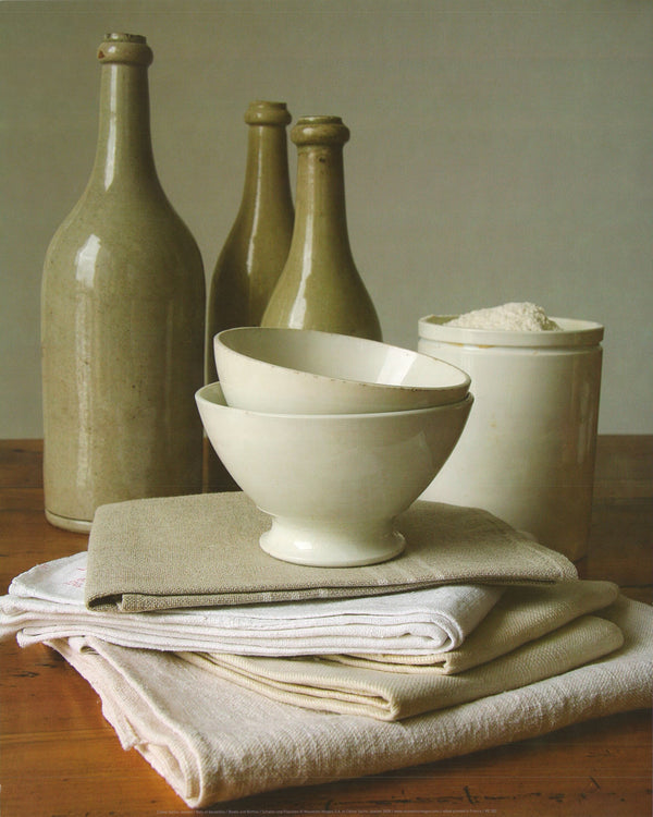Bowls and Bottles by Céline Sachs-Jeantet - 16 X 20 Inches (Art Print)