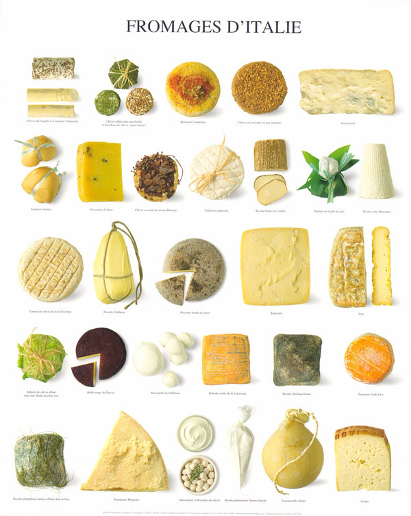 Italian Cheese by Atelier Nouvelles Images - 16 X 20 Inches (Art Print)