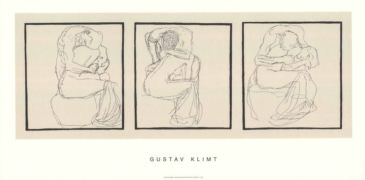 Couple of Lovers, 1903 by Gustav Klimt - 20 X 40 Inches (Silkscreen / Sérigraphie)