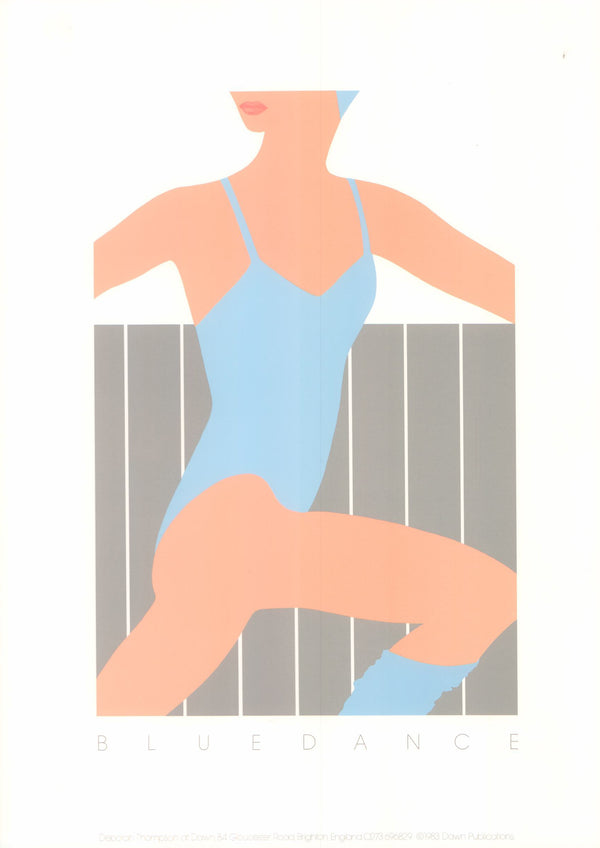 Blue Dance by Deborah Thompson - 12 X 17 Inches (Art Print)