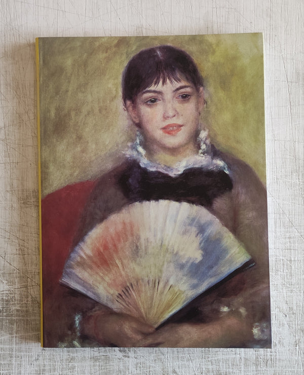 Young Woman with a Fan, 1880 by Pierre-Auguste Renoir - 6 X 8 Inches (Blank Book)