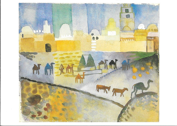 Kairouan I by August Macke - 4 X 6 Inches (10 Postcards)
