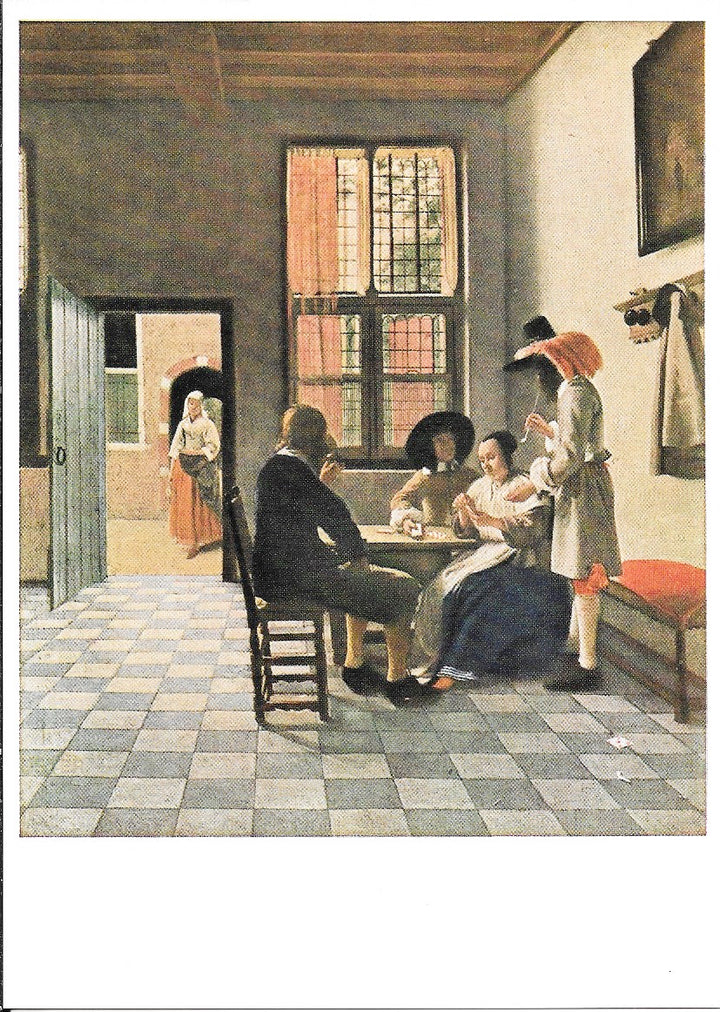 Kartenspieler by Pieter de Hooch - 4 X 6 Inches (10 Postcards)