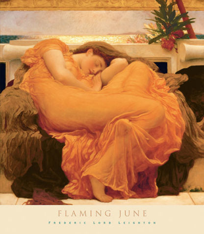 Flaming June, 1895 by Lord Frederick Leighton - 24 X 32 Inches (Art Print)