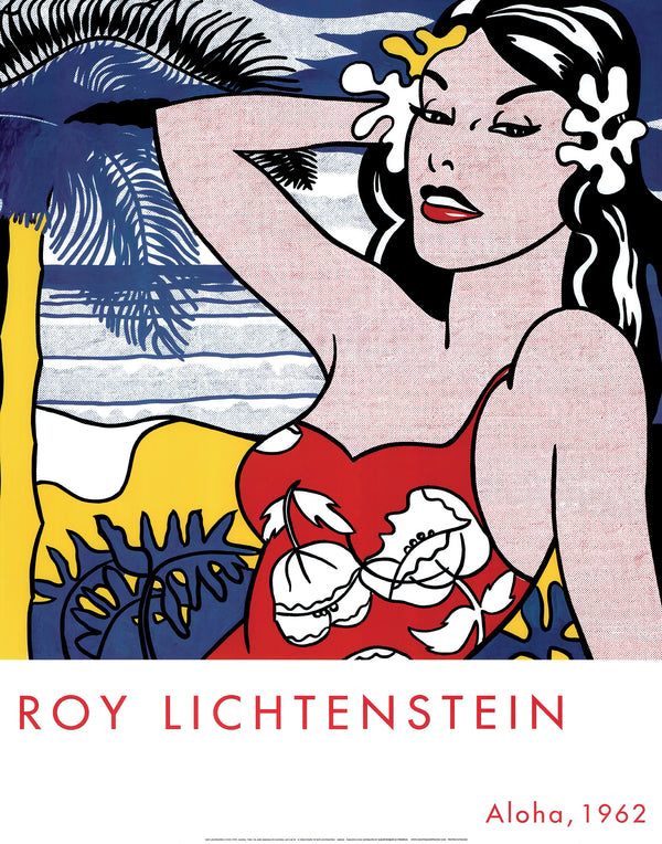 Aloha, 1962 by Roy Lichtenstein - 22 X 28 Inches (Art Print)