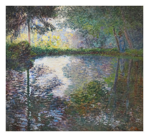 The Lake Montgeron, 1876 by Claude Monet - 39 X 40 Inches (Art Print)