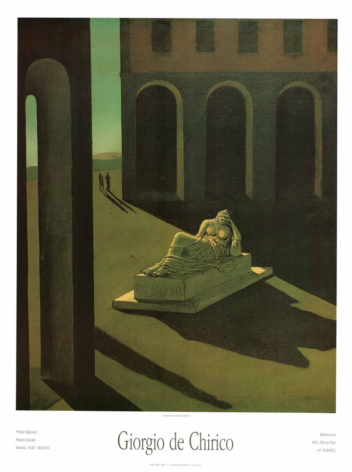 Melancholy by Giorgio De Chirico - 24 X 32 Inches (Art Print)