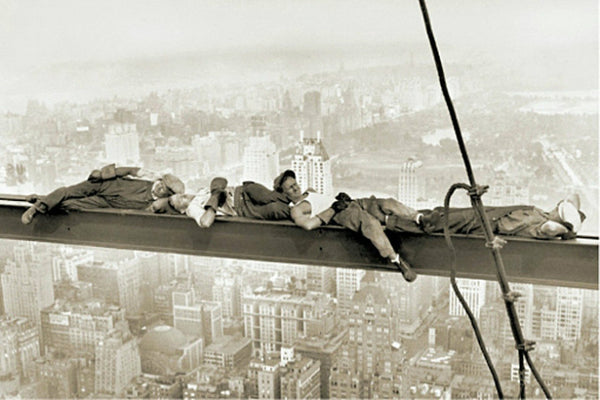 Radio City Workers Nap, 1932 - 38 X 50 Inches (Art Print)