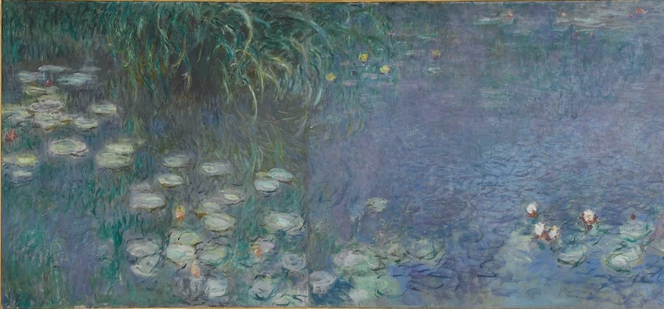 Waterlilies Morning by Claude Monet - 20 X 60 Inches (Art Print)