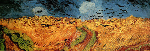 Wheatfield with Crows by Vincent Van Gogh - 20 X 60 Inches (Art Print)