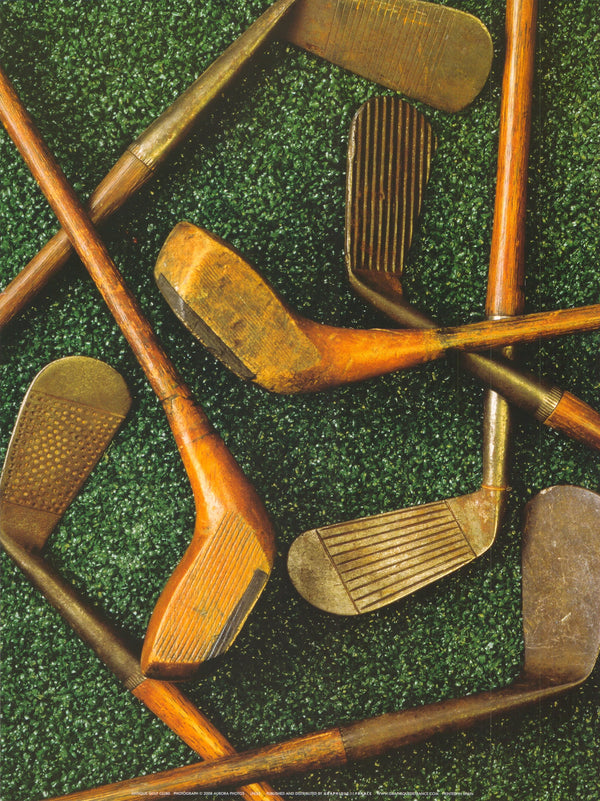 Antique Golf Clubs by Aurora Photos - 12 X 16 Inches (Art Print)