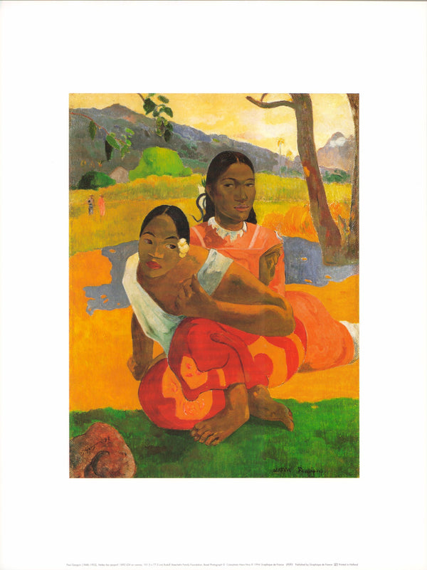 Nafea Faa Ipoipo,, 1892 by Paul Gauguin - 11 X 14 Inches (Art Print)