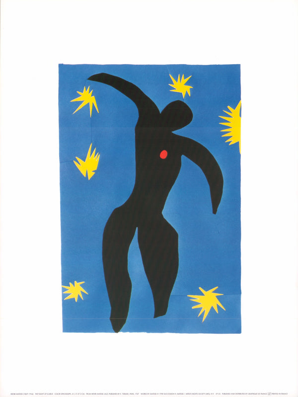 The Flight of Icarus by Henri Matisse - 11 X 14 Inches (Art Print)