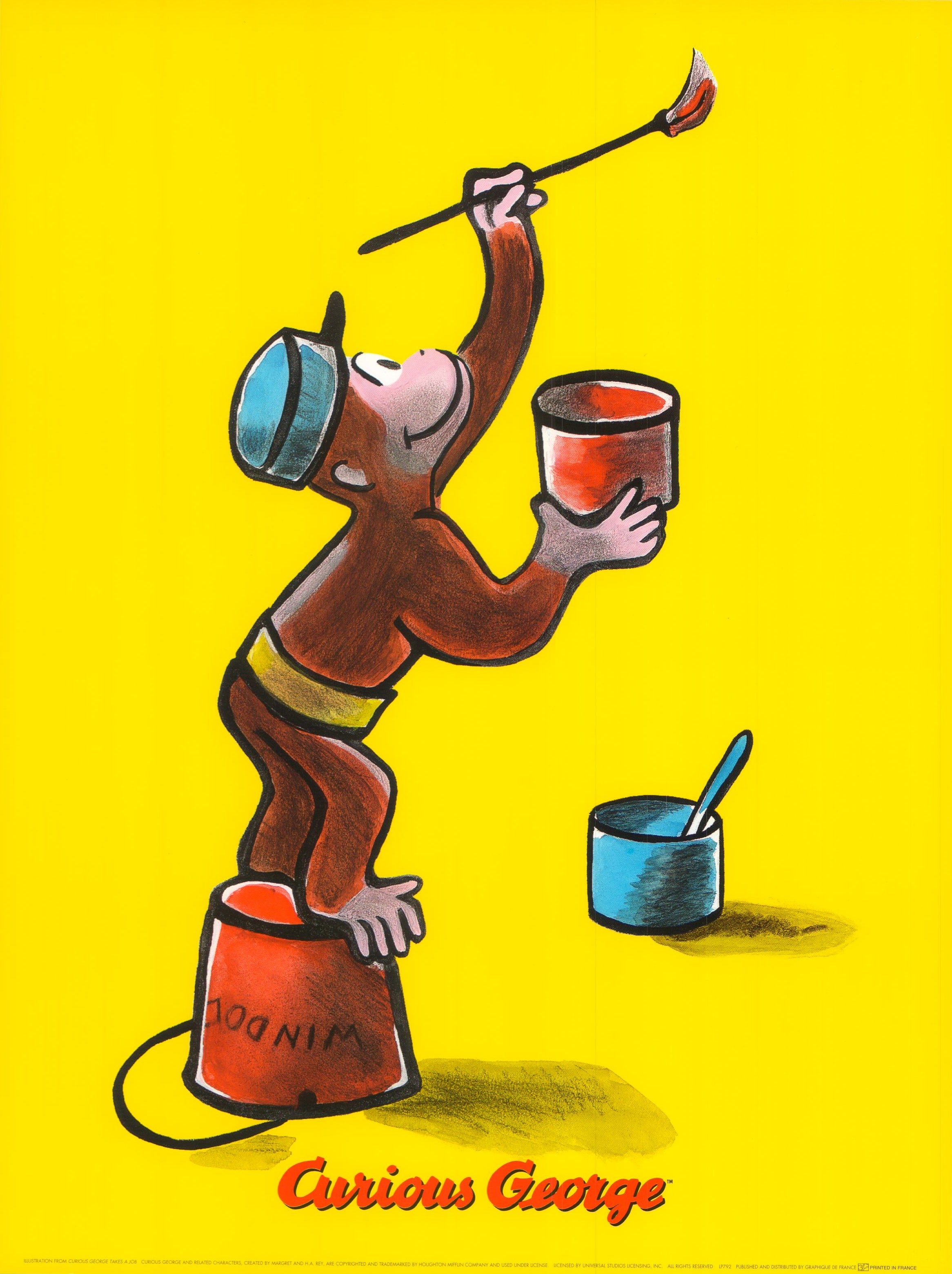 Curious George and Related Characters by Margret - 12 X 16 Inches (Art ...