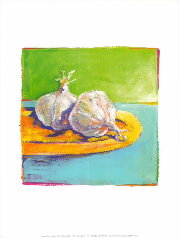 Garlic by William Sloan - 12 X 16 Inches (Art Print)