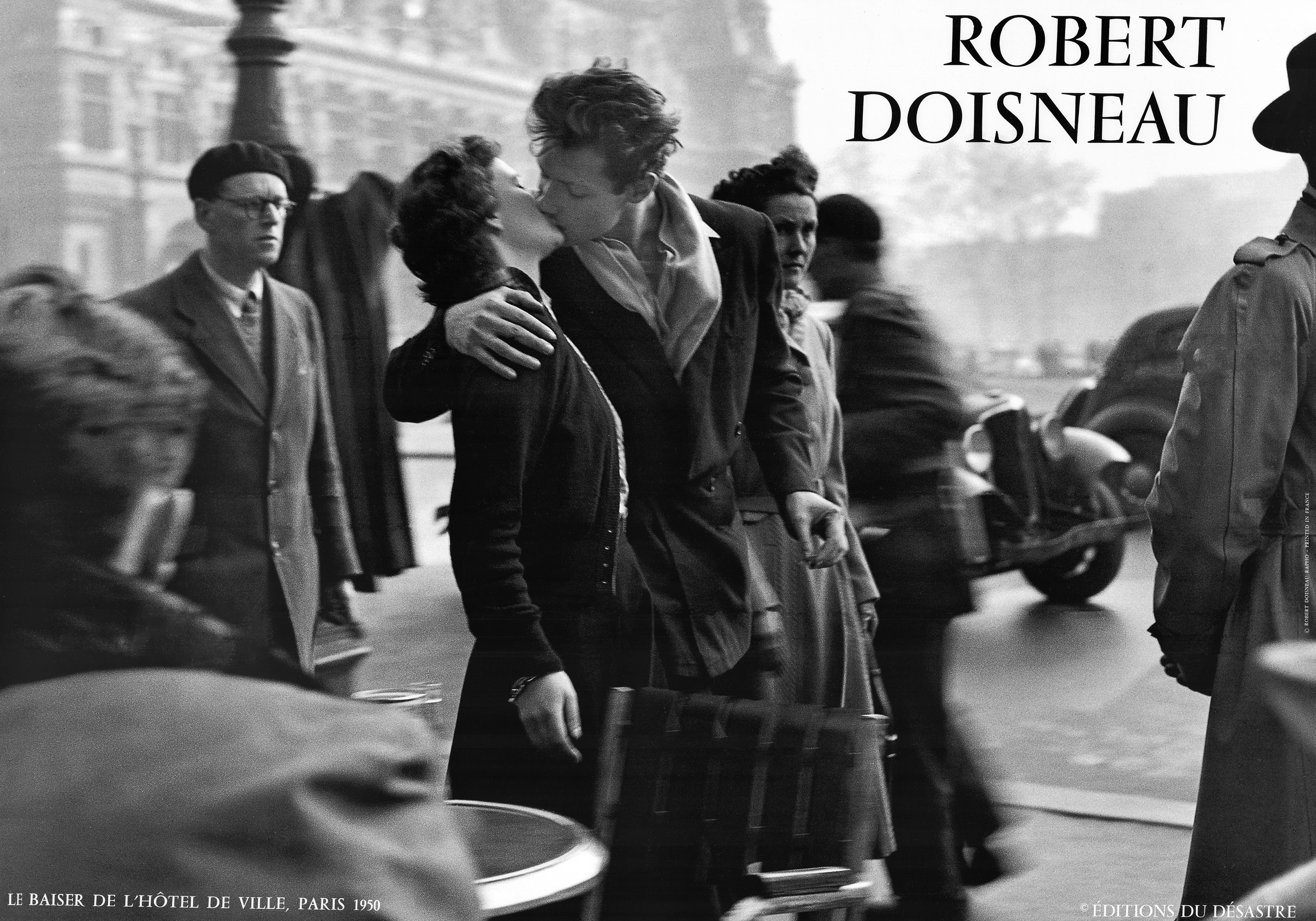 Le Baiser de l'Hôtel de Ville, Paris 1950 by Robert Doisneau(Art