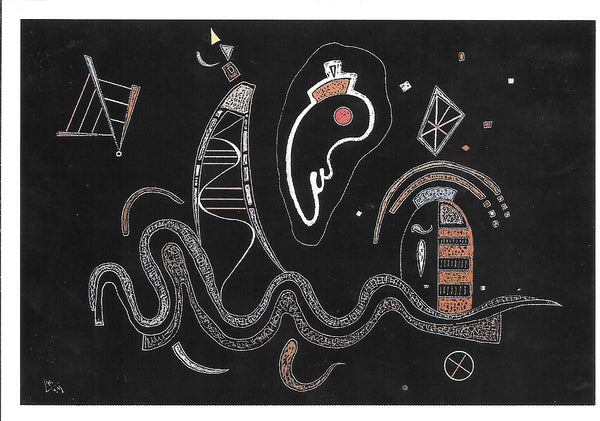L'Entourage, 1939 by Wassily Kandinsky - 4 X 6 Inches (10 Postcards)