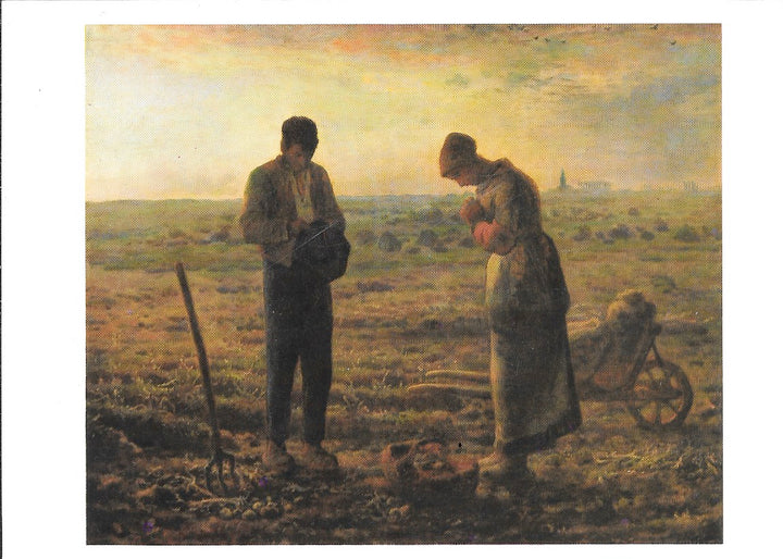 L'angelus by Millet - 4 X 6 Inches (10 Postcards) 