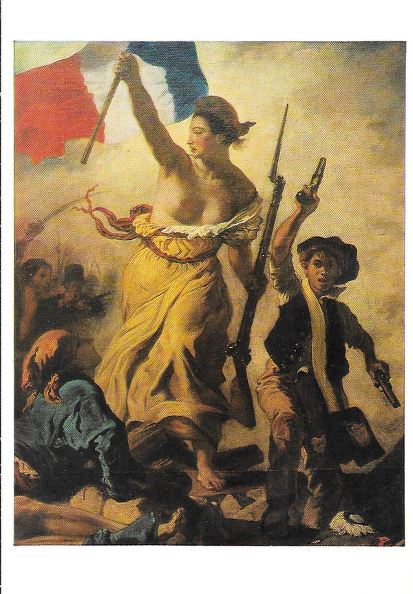 La Liberté Guidant le Peuple by Delacroix - 4 X 6 Inches (10 Postcards)