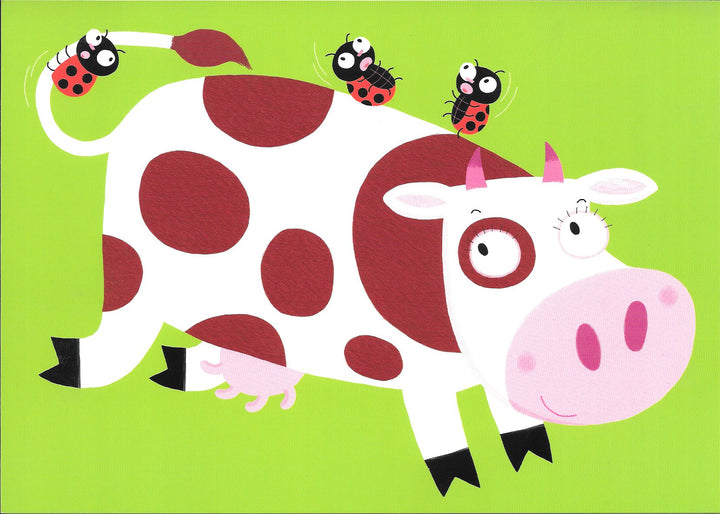 La Vache by Nathalie Choux - 8 X 6 Inches (10 Postcards)