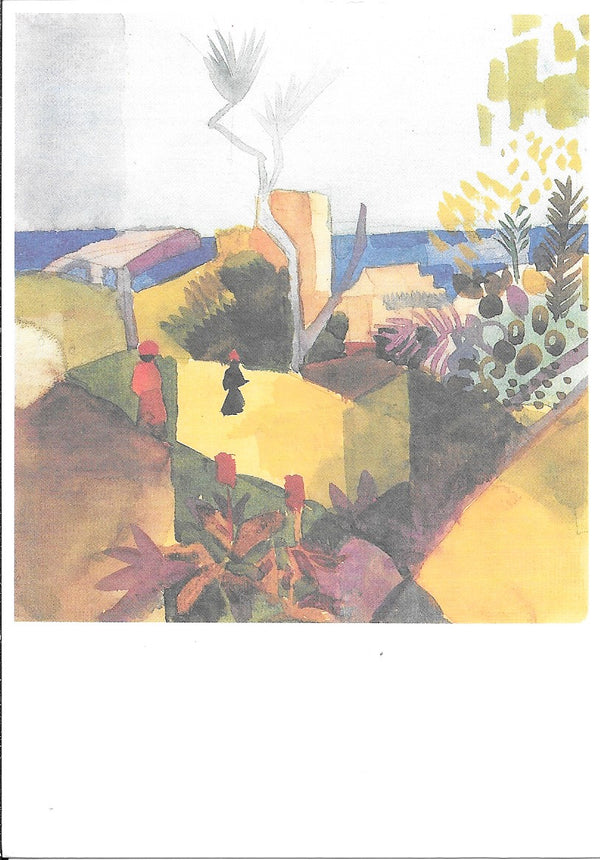 Landscape at Seaside by August Macke - 4 X 6 Inches (10 Postcards)