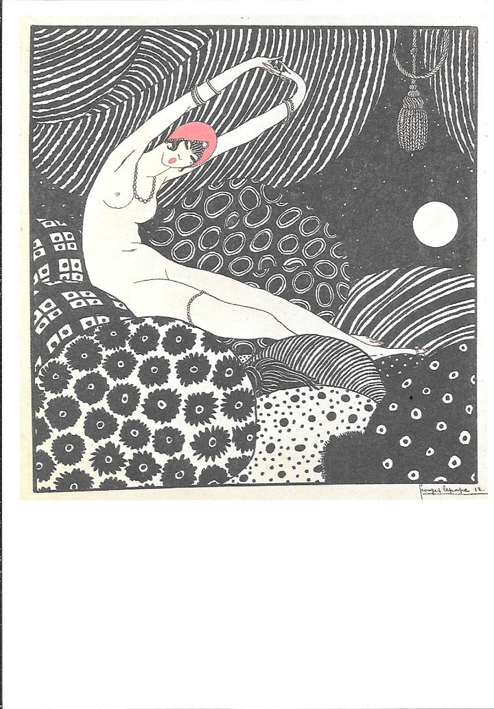 Laziness, 1911 by Georges Lepape - 4 X 6 Inches (10 Postcards)