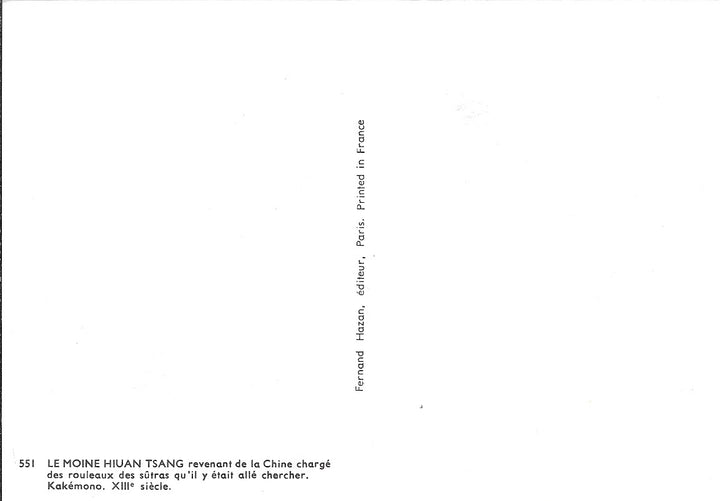 Le Moine Hiuan Tsang Revenant de la Chine Chargé des Rouleaux des Sûtras qu'il y était Allé Chercher - 4 X 6 Inches (10 Postcards)