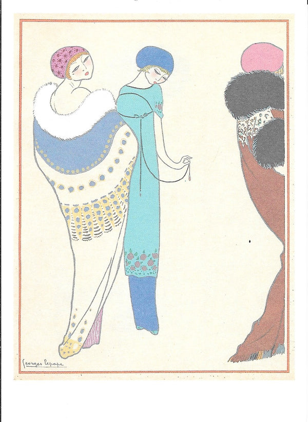 Les Choses de Paul Poiret by Georges Lepape - 4 X 6 Inches (10 Postcards)