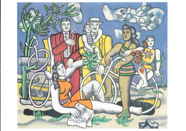 Les Loisirs Hommage a Louis David by Fernand Léger - 4 X 6 Inches (10 Postcards)