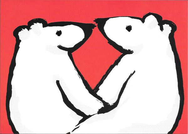 Les Ours Complices by Sophie Baugas - 8 X 6 Inches (10 Postcards)