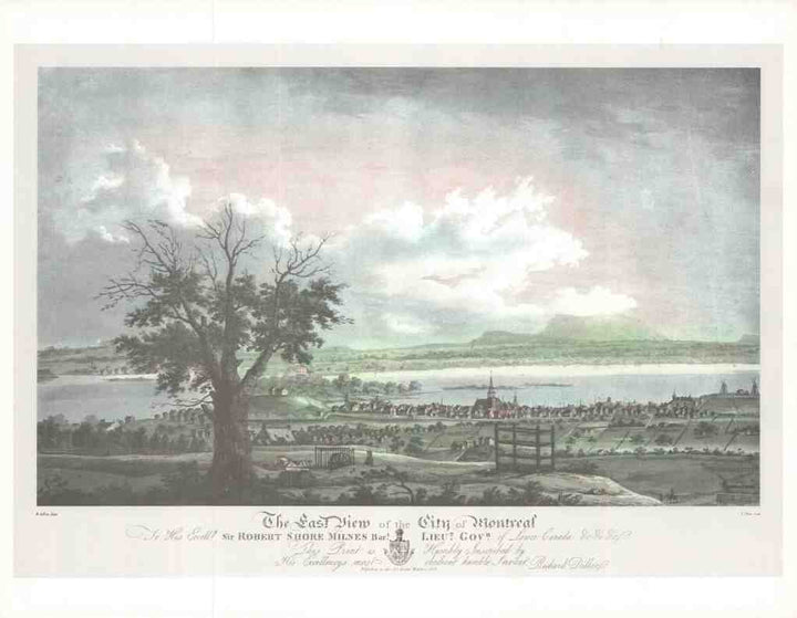 The East View of the City of Montreal, 1803 by Richard Dillon - 17 X 22 Inches (Art Print)