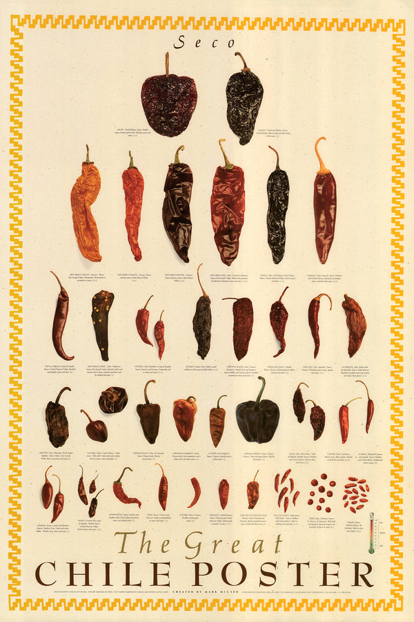 The Great Chile Poster by Mark Miller - 24 X 36 Inches (Art Print)
