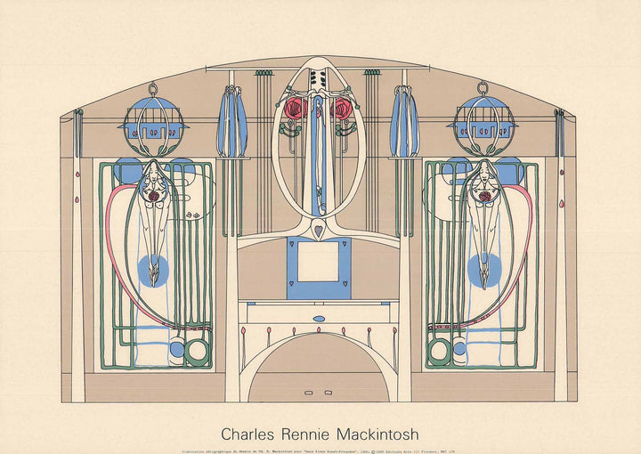 House of an Art Friend, 1900 by Mackintosh - 20 X 28 Inches (Silkscreen / Sérigraphie)
