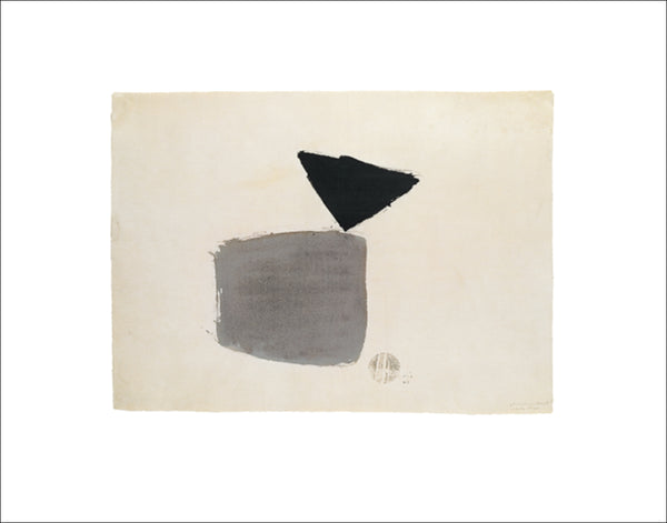 Square and Triangle, 1948 by Bissier - 16 X 20 Inches (Watercolour / Aquarelle)