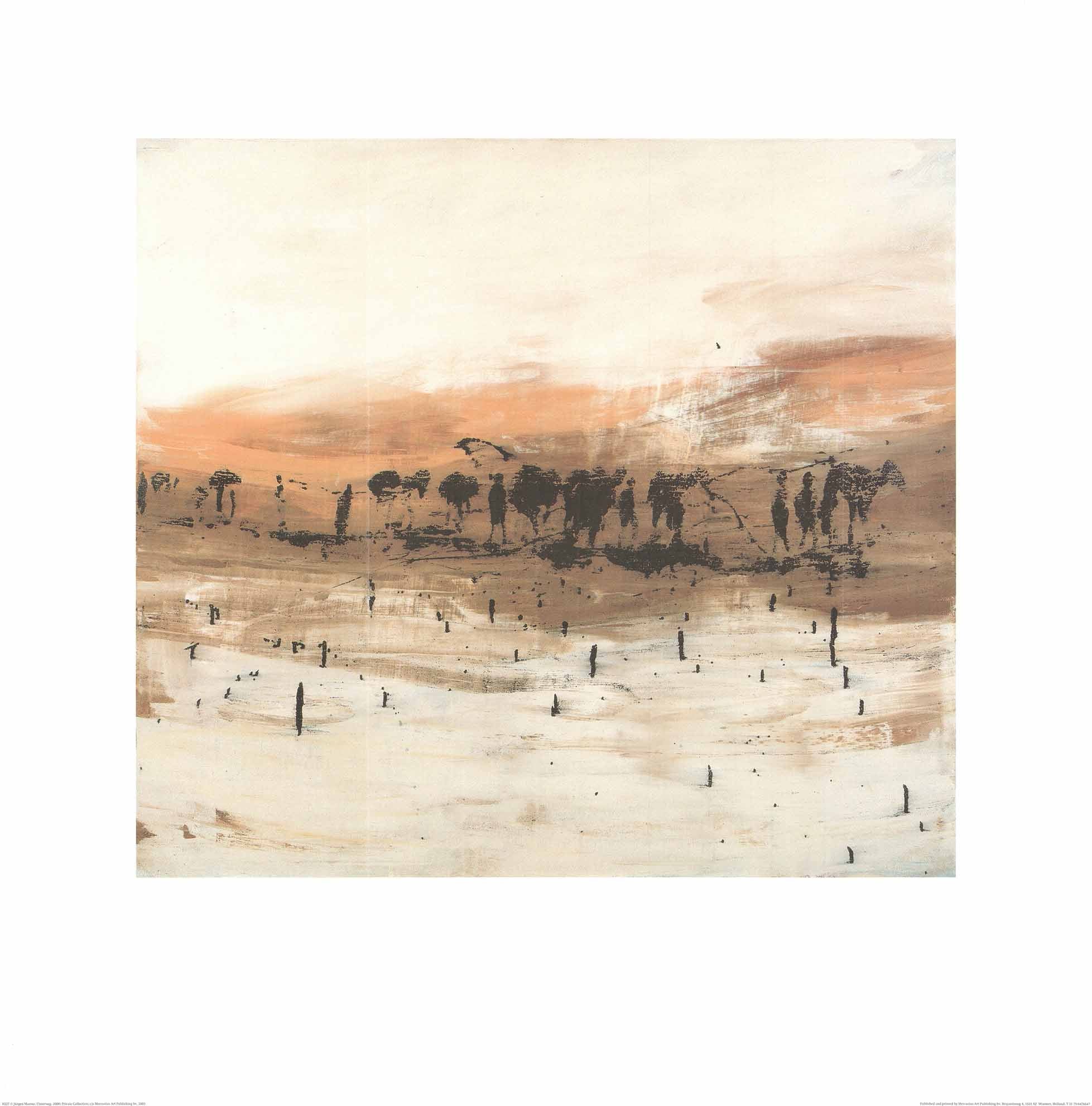 Unterweg, 2000 by Juergen Marose - 27 X 27 Inches (Watercolour ...