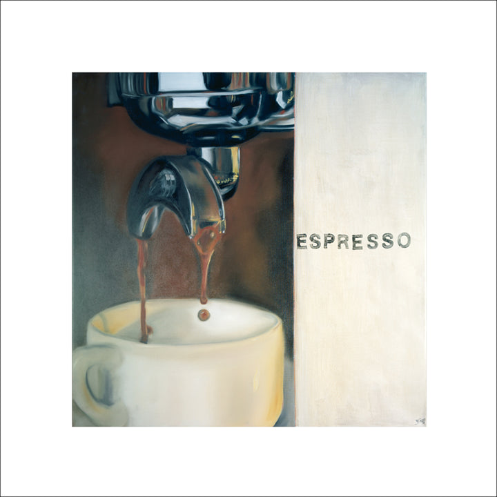 Expresso by Frank Damm - 27 X 27 Inches (Watercolour / Aquarelle)