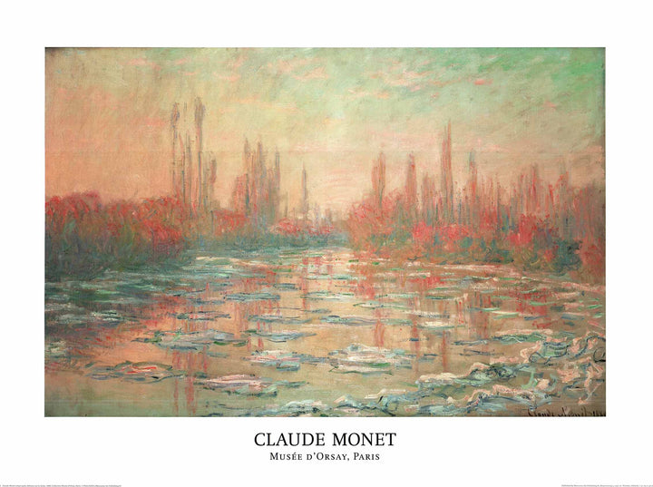 Débâcle sur la Seine, 1880 by Claude Monet - 24 X 32 Inches (Offset Lithograph)