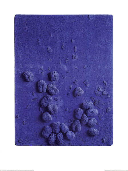 Blue Sponge Relief, 1958 by Yves Klein - 24 X 32