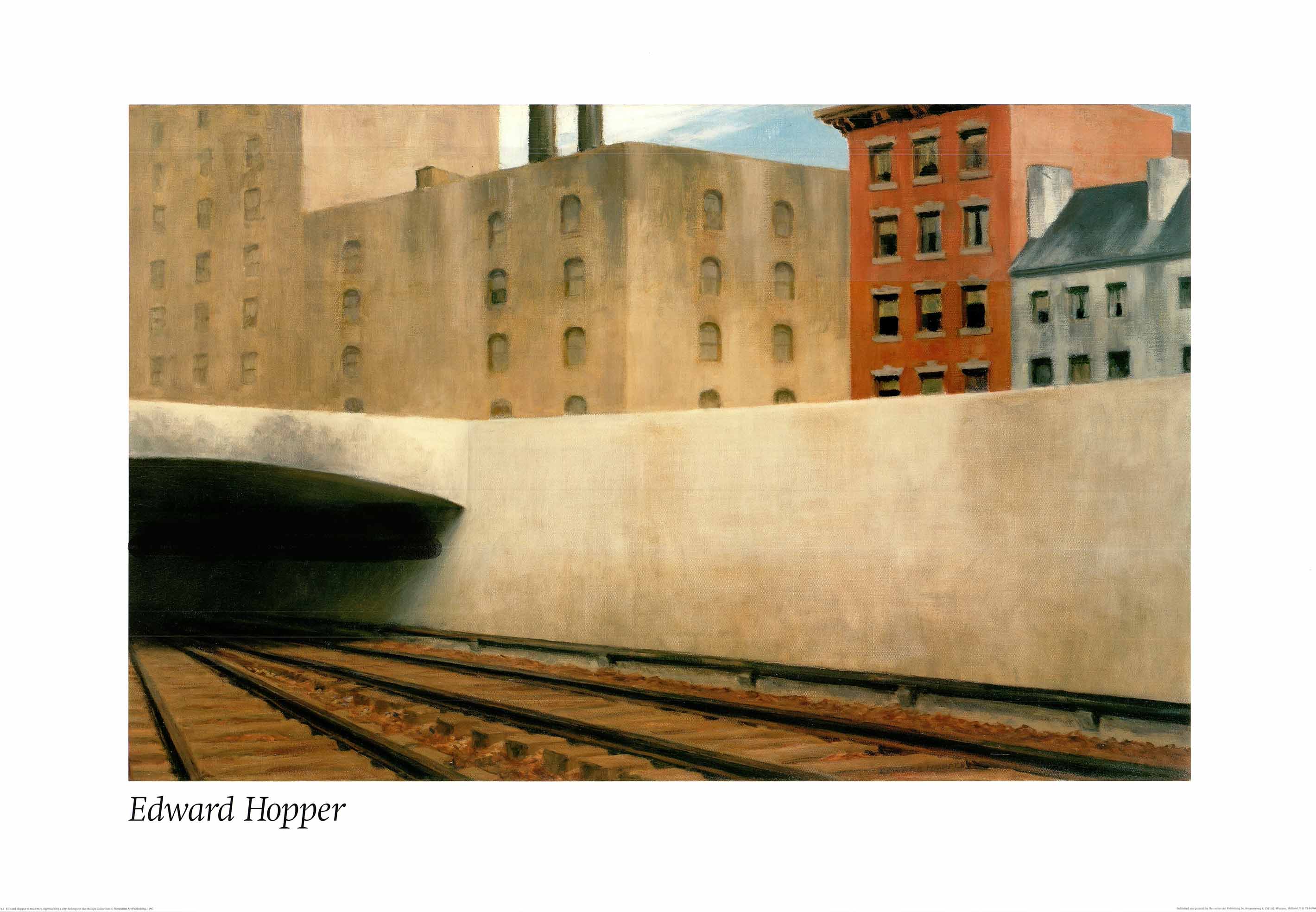 Hopper Rec Approaching a City by Edward Hopper - 28 X 40
