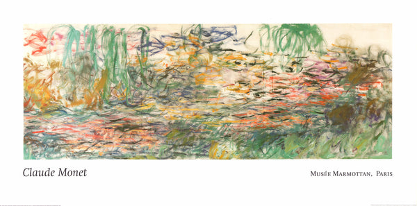 Nymphéas, 1916-1919 by Claude Monet - 20 X 40 Inches (Offset Lithograph)