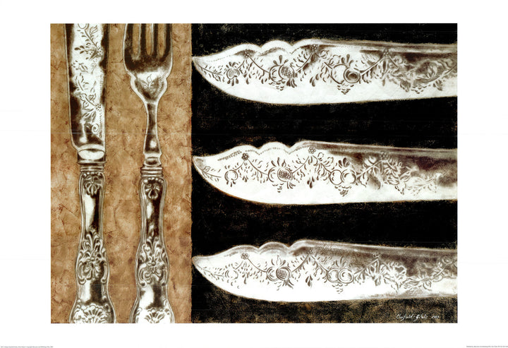 Silver Plate I, 2003 by Elaine Clarfield-Gitalis - 28 X 40 Inches (Offset Lithograph)