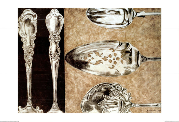 Silver Plate II, 2003 by Elaine Clarfield-Gitalis - 28 X 40 Inches (Offset Lithograph)