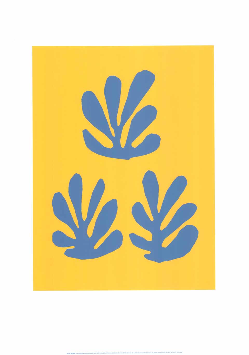 Catalog Cover, 1951 by Henri Matisse 20 X 28 Inches (Silkscreen