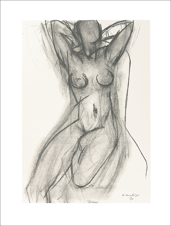 Nu dans un Fauteuil, 1950 by Henri Matisse - 24 X 32 Inches (Silkscreen/Sérigraphie)