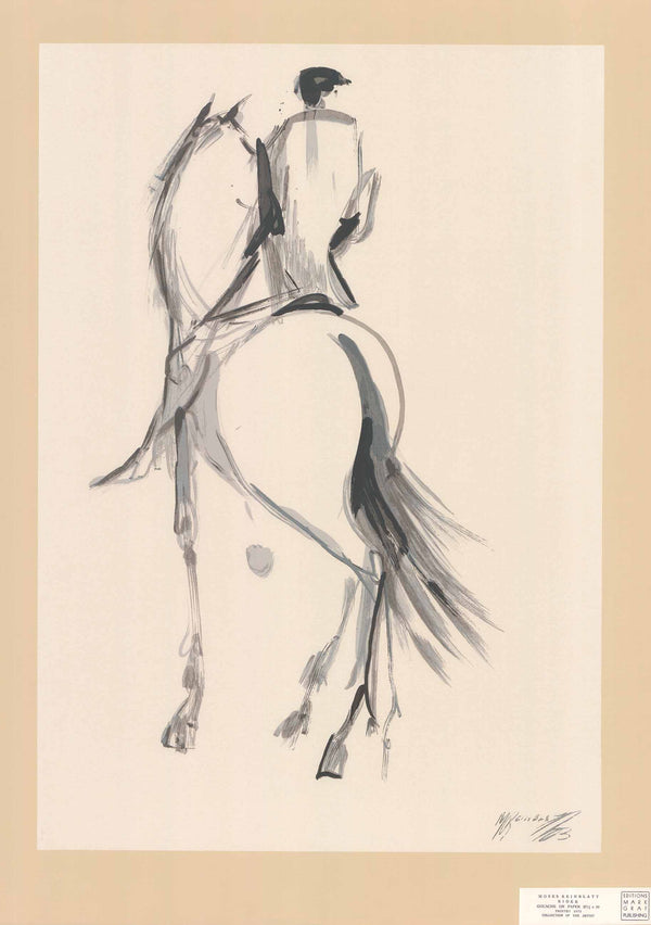 Rider, 1973 by Moses Reinblatt - 26 X 37 Inches (Silkscreen / Serigraph)