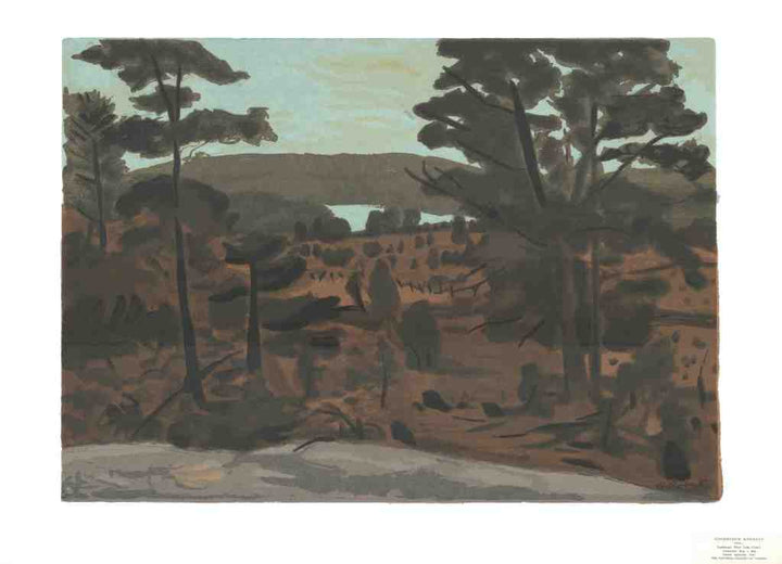 Landscape Near Oxford, 1945 by William Goodridge Roberts - 26 X 35 Inches (Silkscreen / Serigraph)