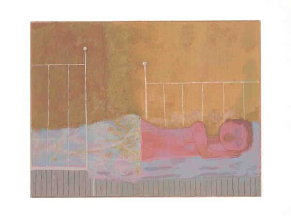 Figure on a Bed by Graham Coughtry - 26 X 35 Inches (Silkscreen / Serigraph)